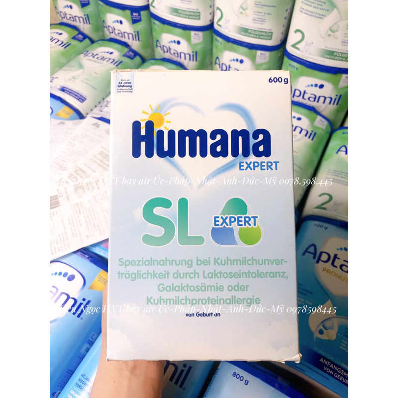 Sữa bột Humana SL Đức 600gr dành cho bé dị ứng đạm sữa bò ✈️