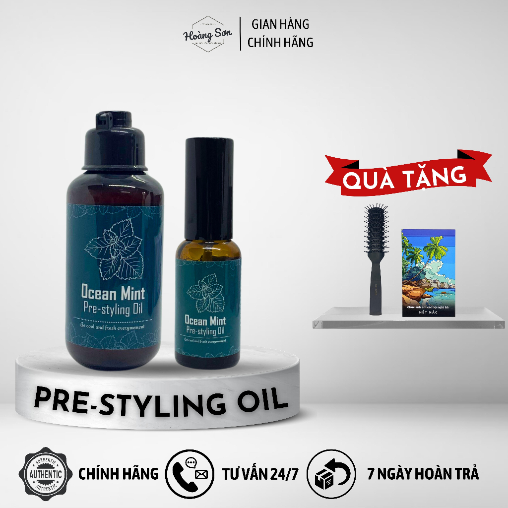 Xịt tạo phồng Ocean Mint Pre Styling Oil 30ml/100ml - Xịt tạo phồng dưỡng tóc Ocean Mint