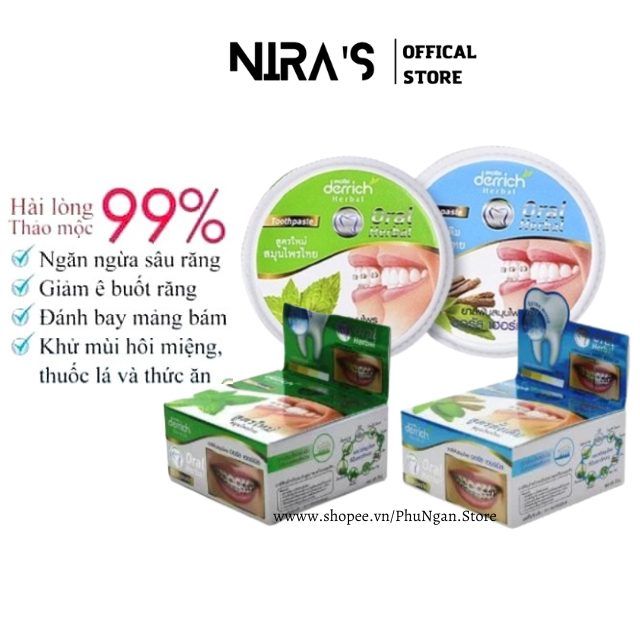 Kem đánh răng Derrich Oral Herbal Thái Lan