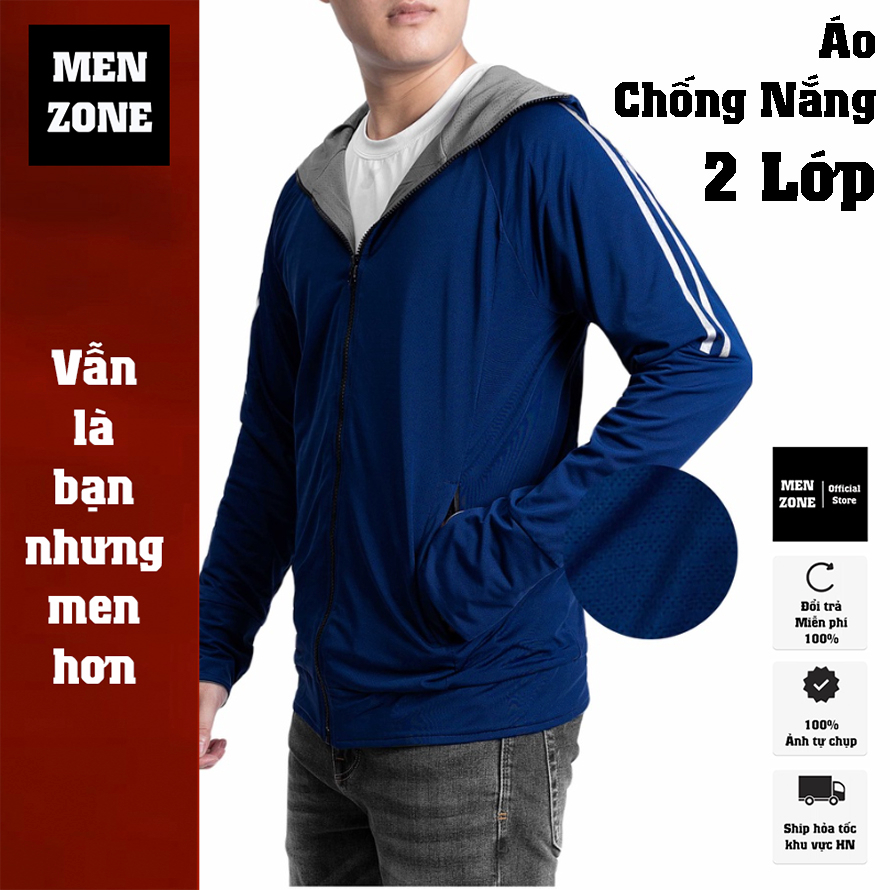 Áo Chống Nắng Nam Mặc 2 Mặt Cực Dày Dặn, Thông Hơi Thoáng Mát [ACNS]