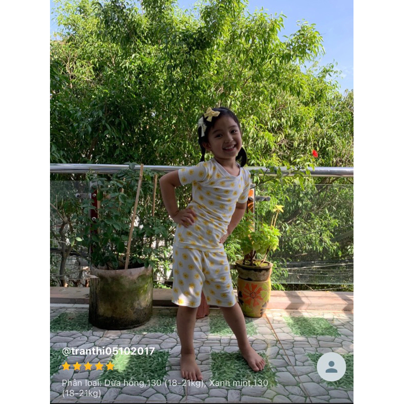 Đồ bộ xuất Hàn vải thun lạnh cho bé trai bé gái