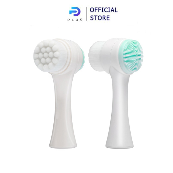Cọ rửa mặt 2 đầu silicon giúp loại bỏ bụi bẩn, bã nhờn, se khít lỗ chân lông hiệu quả