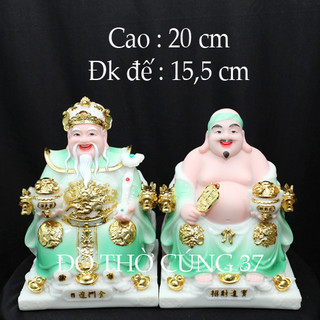 Thần tài thổ địa phú quý màu xanh ngọc