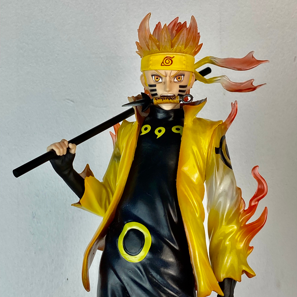 Mô hình Naruto và Sasuke dáng đứng cao 38CM - mô hình Naruto Kurama figure GK CW có LED - Sasuke susano