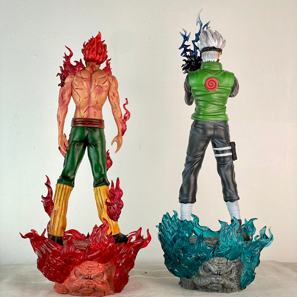 Mô hình Might Guy và Kakashi dáng đứng cao 35Cm và 39cm - Naruto figure GK CW có LED - kakashi đứng trên susano