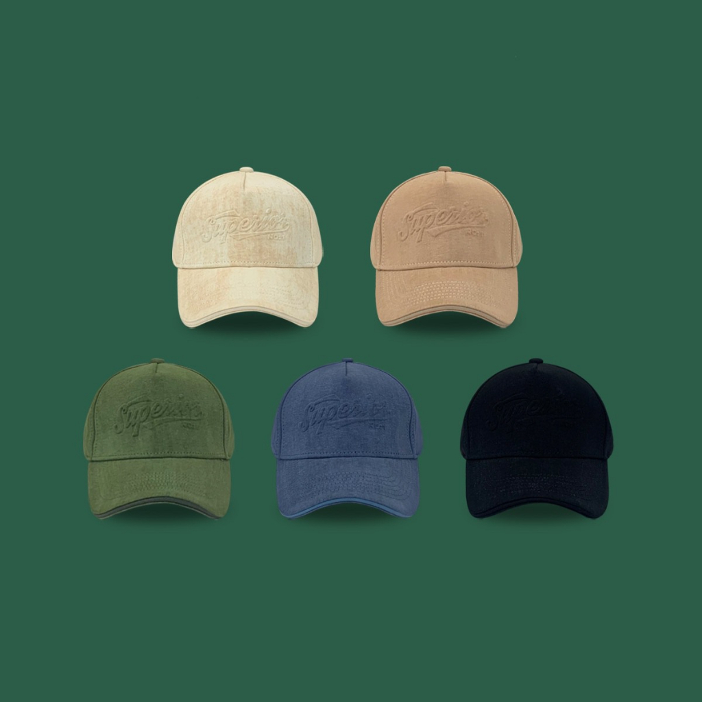 MŨ NÓN LƯỠI TRAI UNISEX CHẤT NỈ NHUNG TRƠN MÀU THÊU CHỮ BASIC
