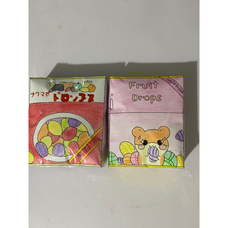 Squishy giấy tự hình kẹo trái cây
