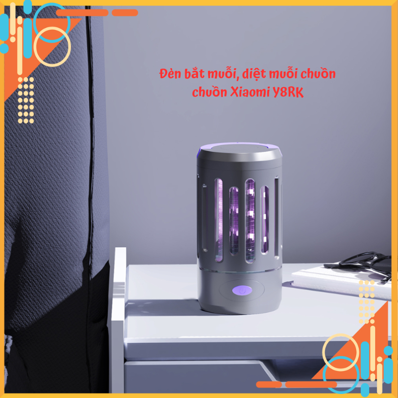 Đèn bắt muỗi, diệt muỗi chuồn chuồn Xiaomi Y8RK (pin sạc 1200mAh) màu trắng