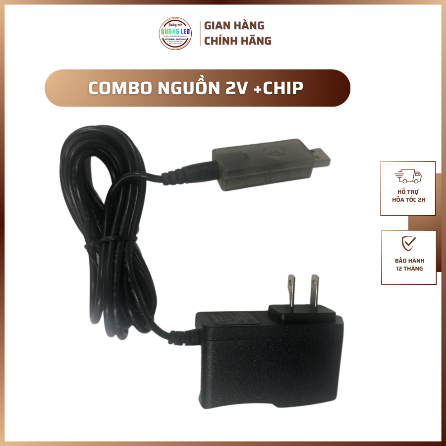 Combo Nguồn 12v + Chip Bảng Huỳnh Quang