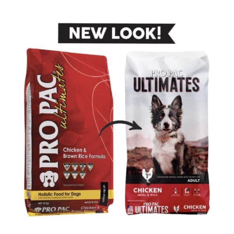 [Bao 20Kg] Thức ăn hạt khô cao cấp Propac Ultimates Chicken&Brown Rice Formula cho thú cưng chó trưởng thành