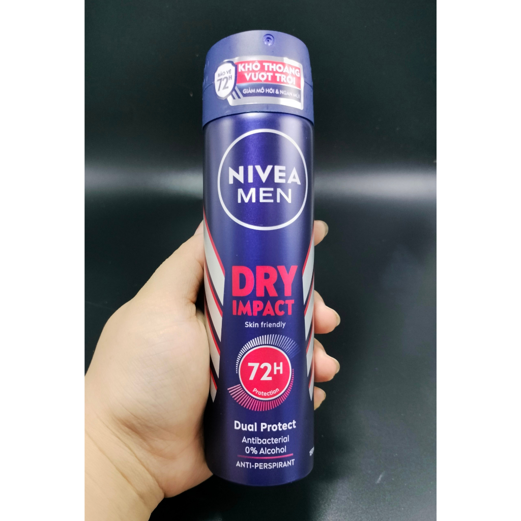 Xịt Khử Mùi NIVEA MEN Hương Thơm Nam Tính Giảm Tiết Mồ Hôi Ngăn Mùi Hiệu Quả