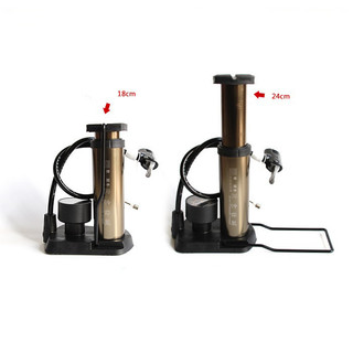 bơm xe đạp honor HON-FP1845D Vĩnh khang shop, gấp gọn với đồng hồ áp xuất chính xác