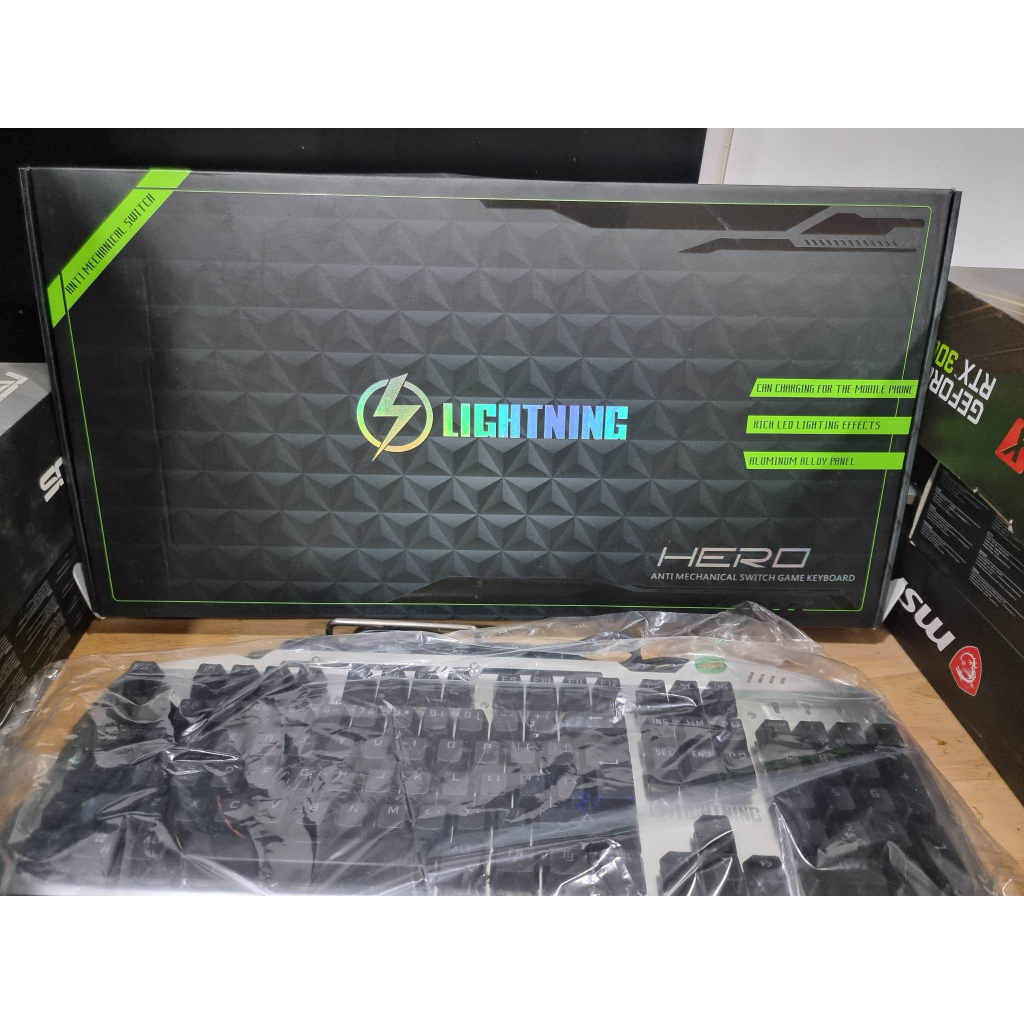 BÀN PHÍM GIẢ CƠ LIGHTNING LED HERO