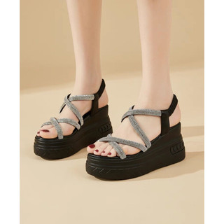 SANDAL XUỒNG DÂY CHÉO PHỐI ĐÁ