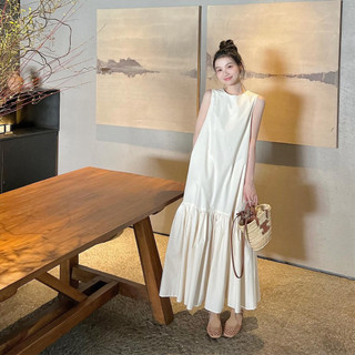 Đầm bigsize dáng dài xếp li xinh xắn dễ thương ( Thời trang Vicky G - Anitagreen ) HN0623