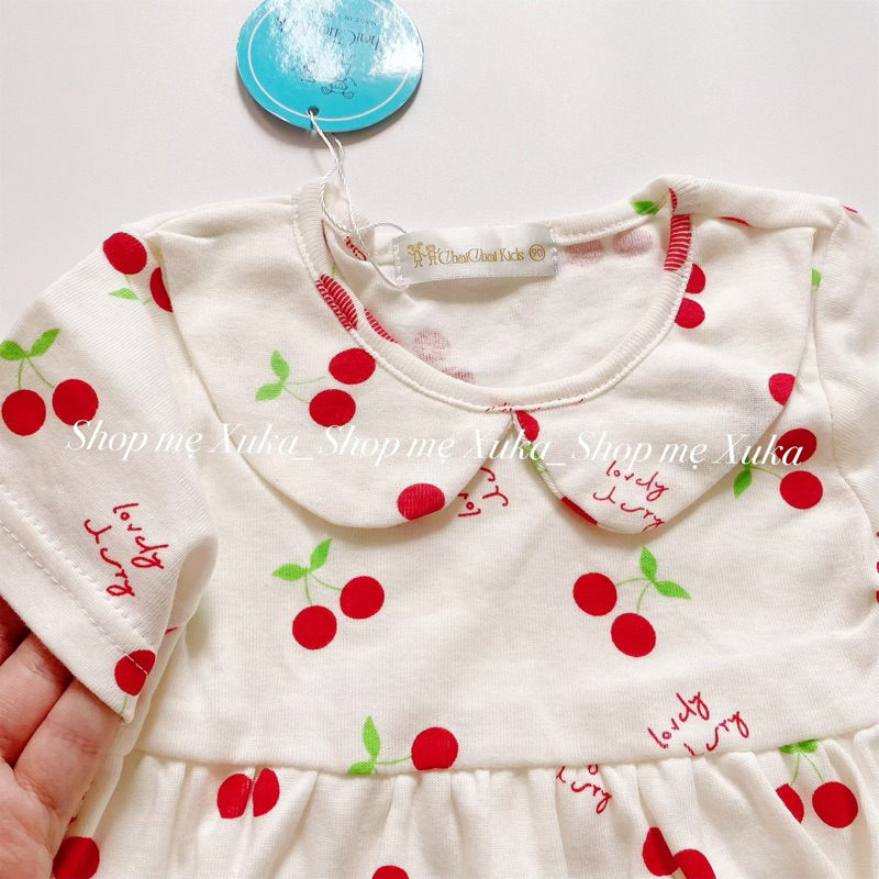 Váy thun cổ sen ChaiChai Kids xuất Nhật