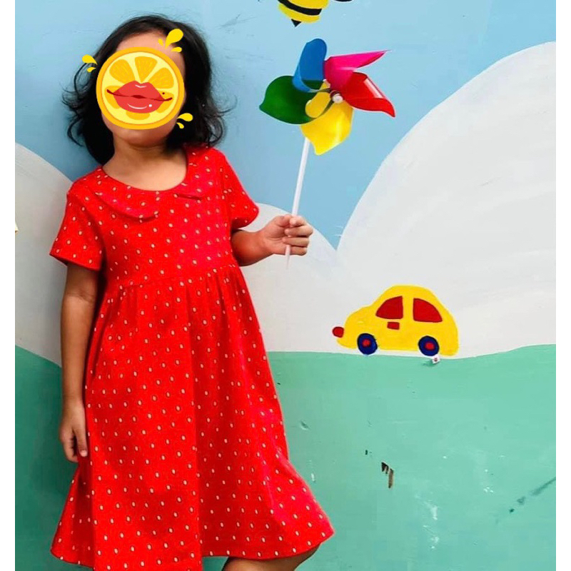 Váy thun cổ sen ChaiChai Kids xuất Nhật