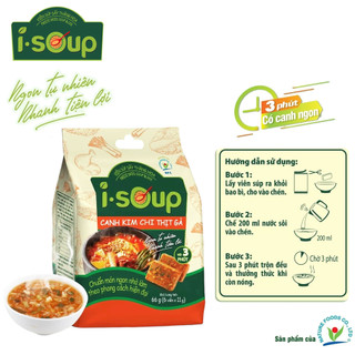 Canh kim chi thịt gà i-soup 66 gram