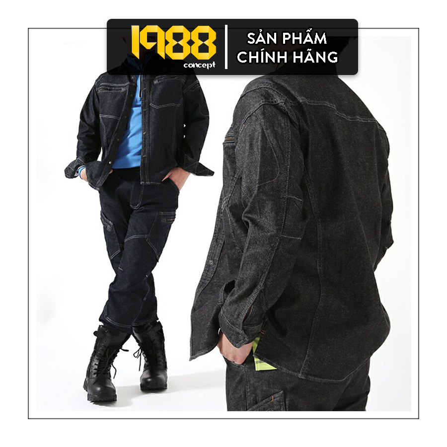 Sơmi denim TS-Design Japan