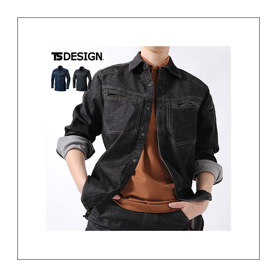 Sơmi denim TS-Design Japan