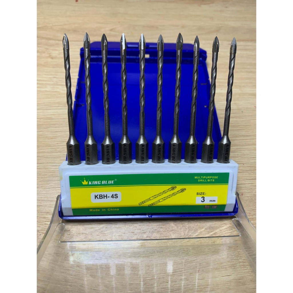 Mũi khoan 3ly , mũi khoan chữ thập King Blue 3ly khoan gạch men khoan tường chất lượng cao