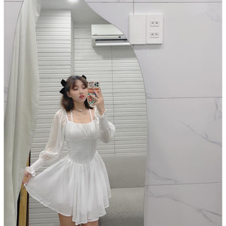Đầm bigsize tay dài bo chun co giãn thoải mái ( Thời trang Vicky G - Anitagreen ) HN0623