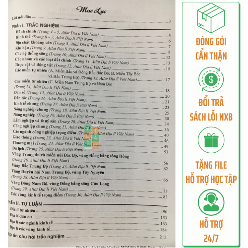 Sách - Câu hỏi và bài tập kĩ năng Atlat Địa lí Việt Nam