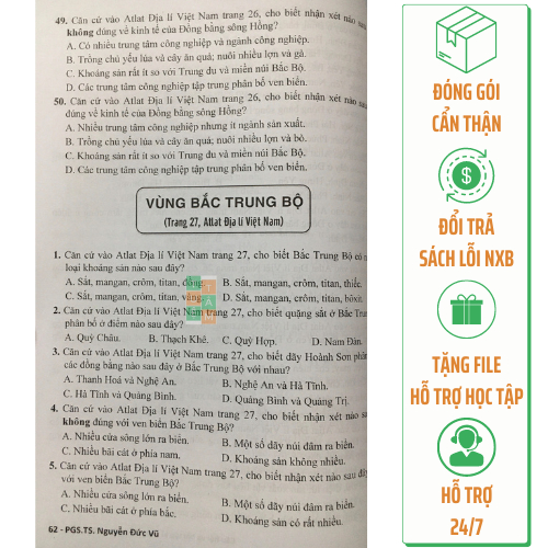 Sách - Câu hỏi và bài tập kĩ năng Atlat Địa lí Việt Nam