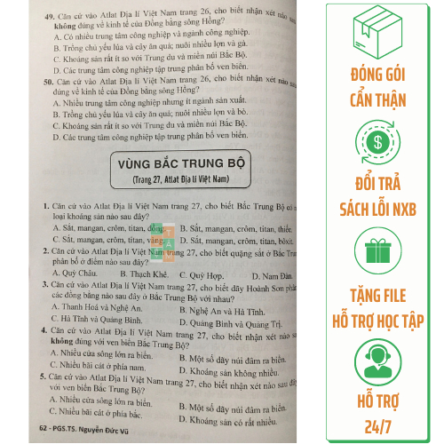 Sách - Câu hỏi và bài tập kĩ năng Atlat Địa lí Việt Nam