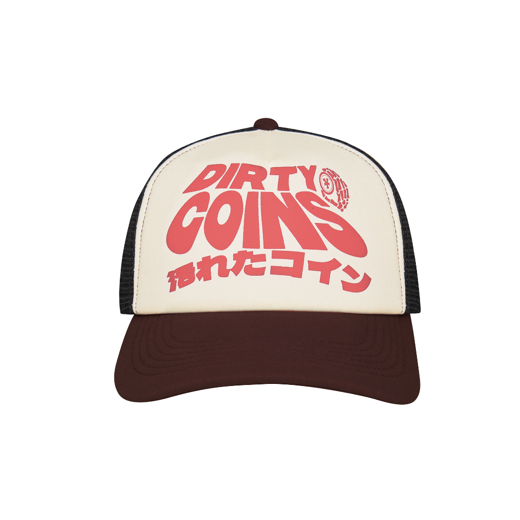 Nón DirtyCoins Logo Mesh Cap - Brown/White