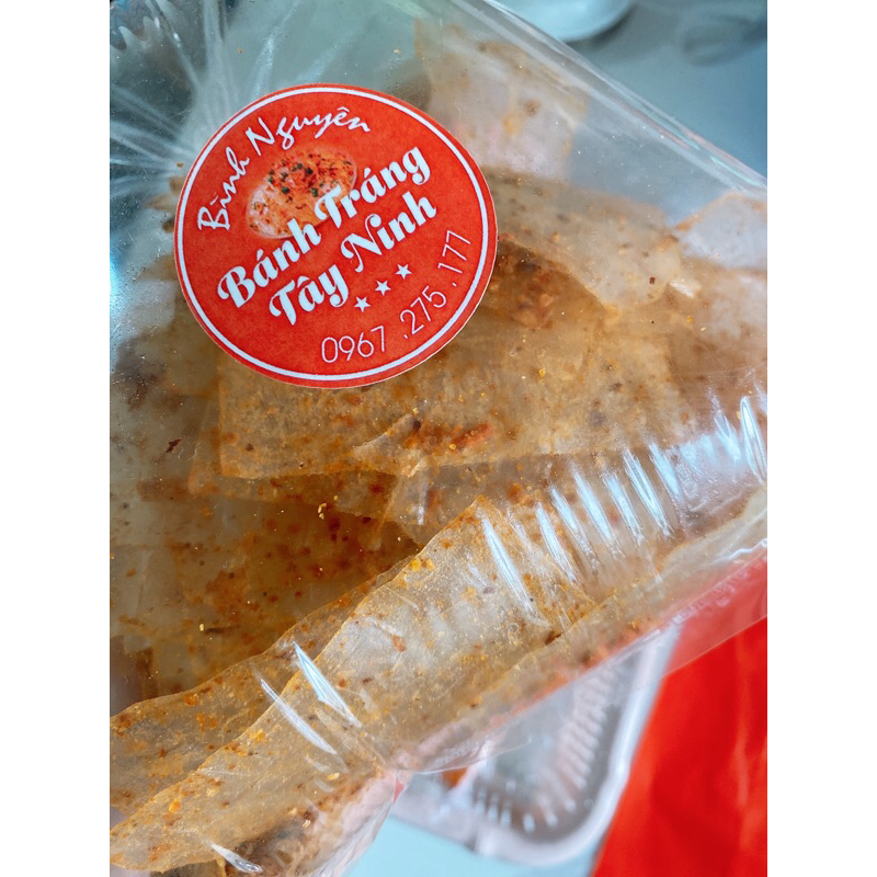 SHIP HOẢ TỐC HN.Siêu TO bịch 250g.  Bánh tráng xike muối tỏi CAY Tây Ninh loại Ngon