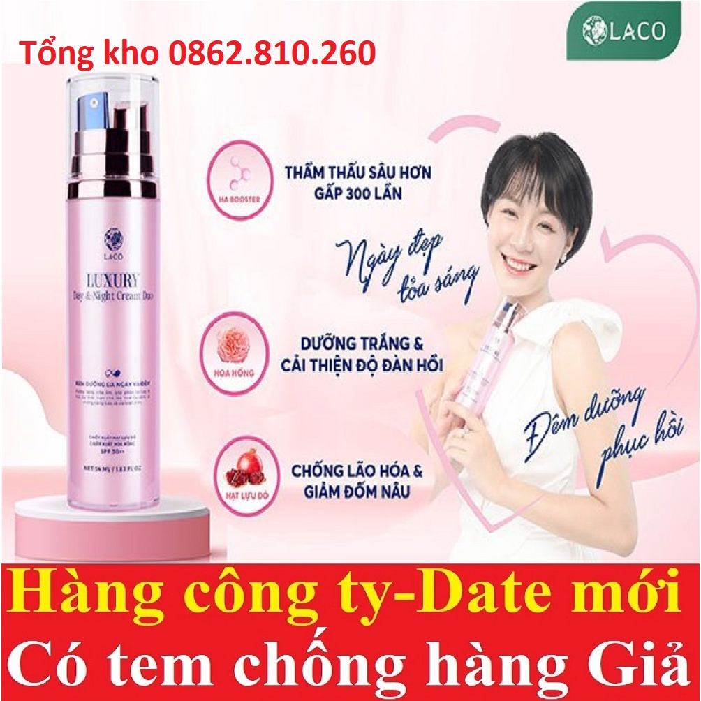 laco luxury day & night cream duo kem dưỡng da ban ngày và đêm laco mẫu mới