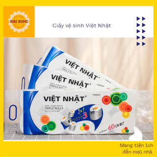 Giấy vệ sinh không lõi bịch 10 cuộn cao cấp, 10 cuộn giấy vệ sinh 3 lớp cuộn không lõi dẻo dai
