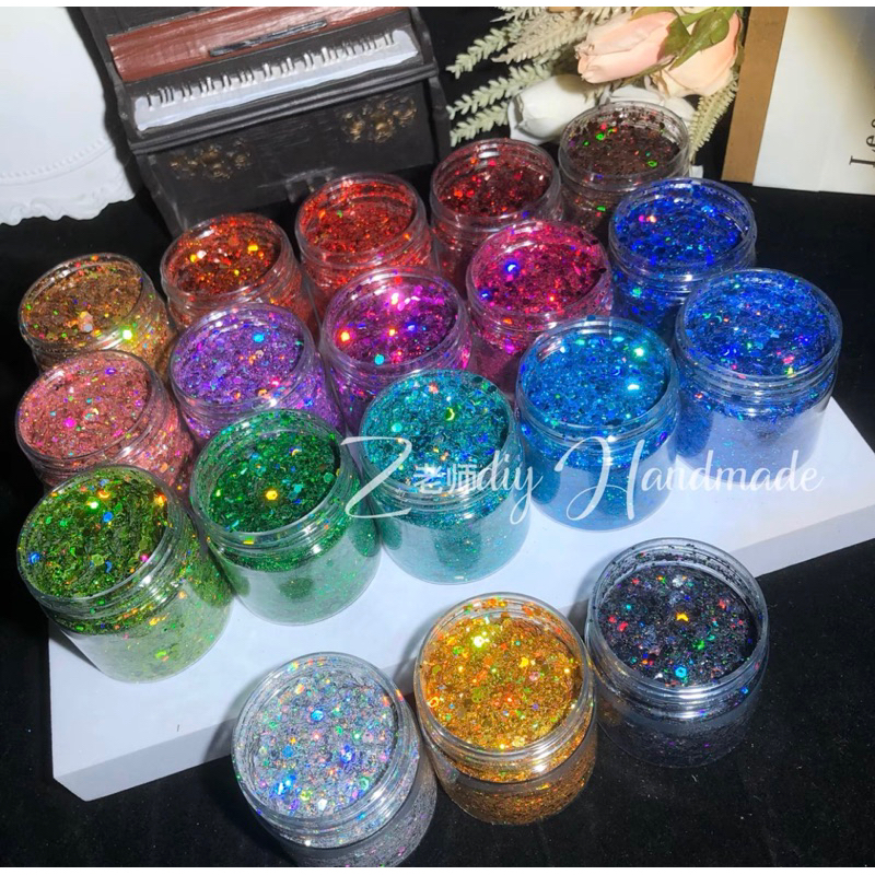 Sẵn chiết nhũ vảy cá siêu sáng 29 màu đậm, pastel giá siêu yêu