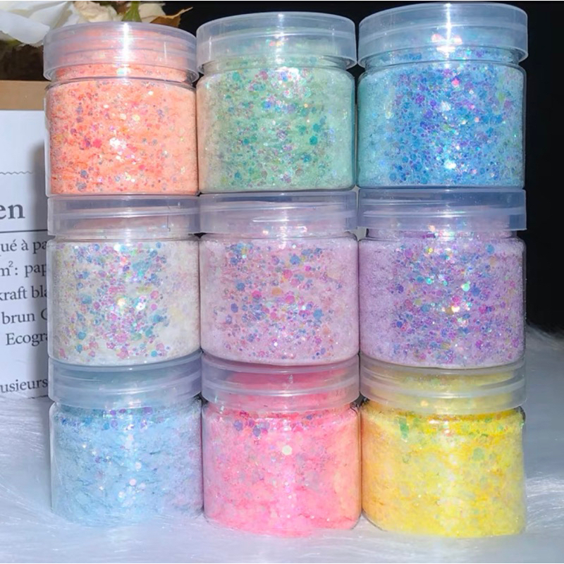 Sẵn chiết nhũ vảy cá siêu sáng 29 màu đậm, pastel giá siêu yêu