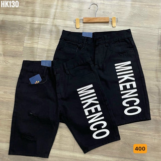 Quần short jean nam màu đen chất bò - quần short jean ngắn nam co giãn thời trang cao cấp Mimishop122 ms234