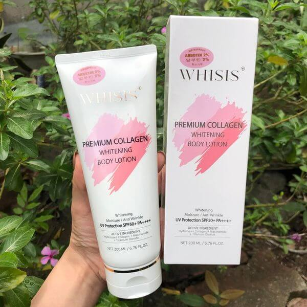 Whisis body lotion , kem body whisis, kem body collagen trắng da spf 50 hàn quốc - Cosmetic999