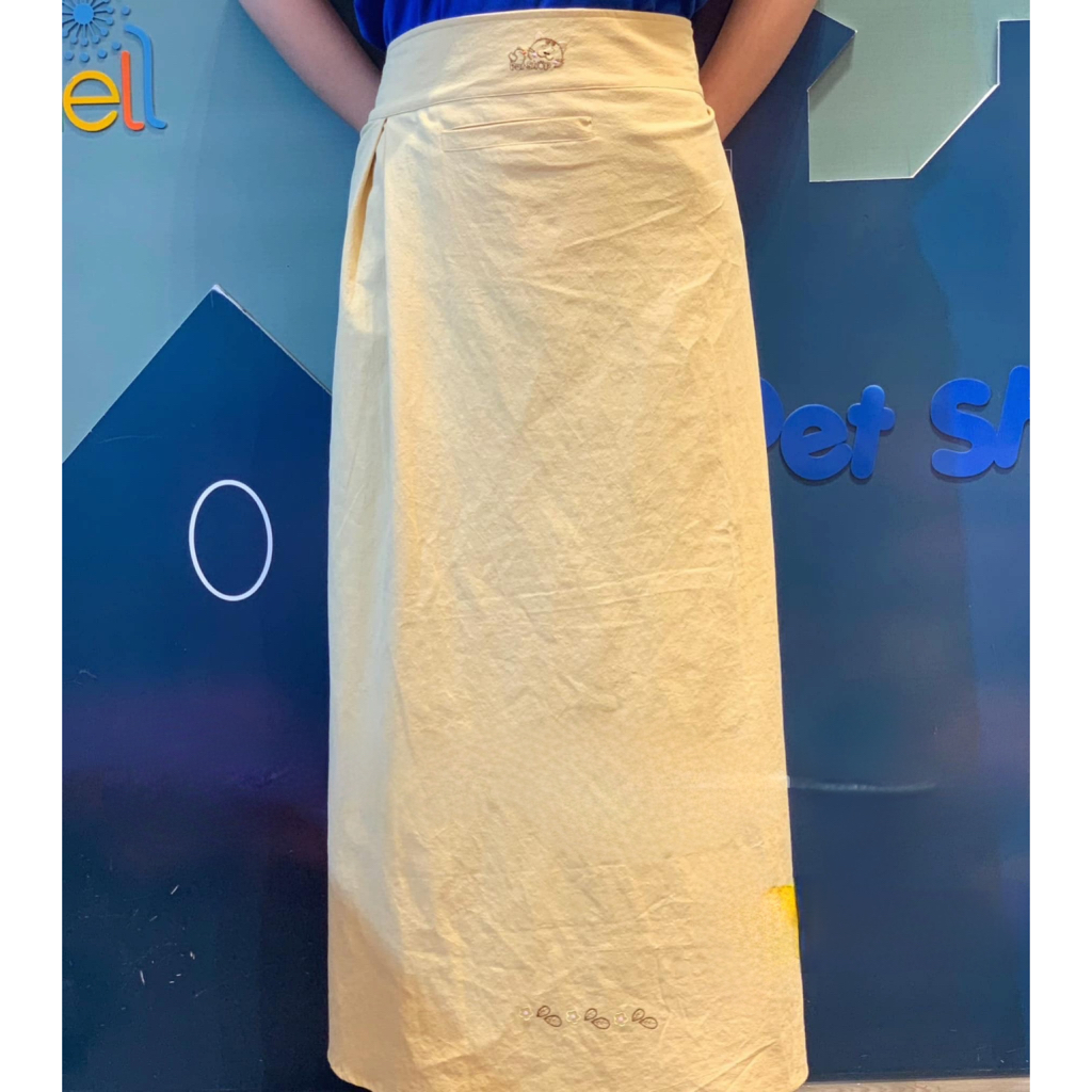 Váy chống nắng thời trang 100% cotton dày dặn 1 mặt 1 lớp có túi PET SHOP SK-003 size M/L