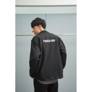 Áo Khoác Basic Jacket Vải Dạ Unisex Oversized 7MILLIONS (Đen & Xám Xanh) - Tặng Kèm Box