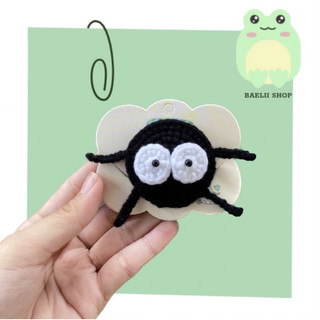 Kẹp tóc bồ hóng handmade
