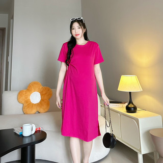 HOT : Đầm thun bầu xoắn eo xẻ tà