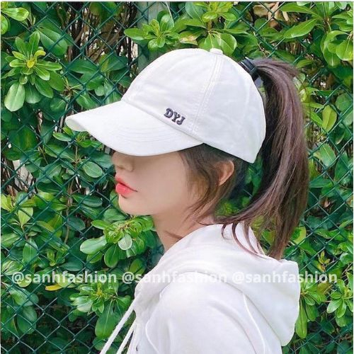 Mũ lưỡi trai nửa đầu thêu chữ DYJ Nón kết chất kaki cao cấp thời trang form unisex nam nữ_sanhfashion