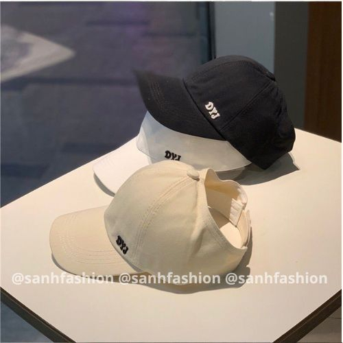 Mũ lưỡi trai nửa đầu thêu chữ DYJ Nón kết chất kaki cao cấp thời trang form unisex nam nữ_sanhfashion