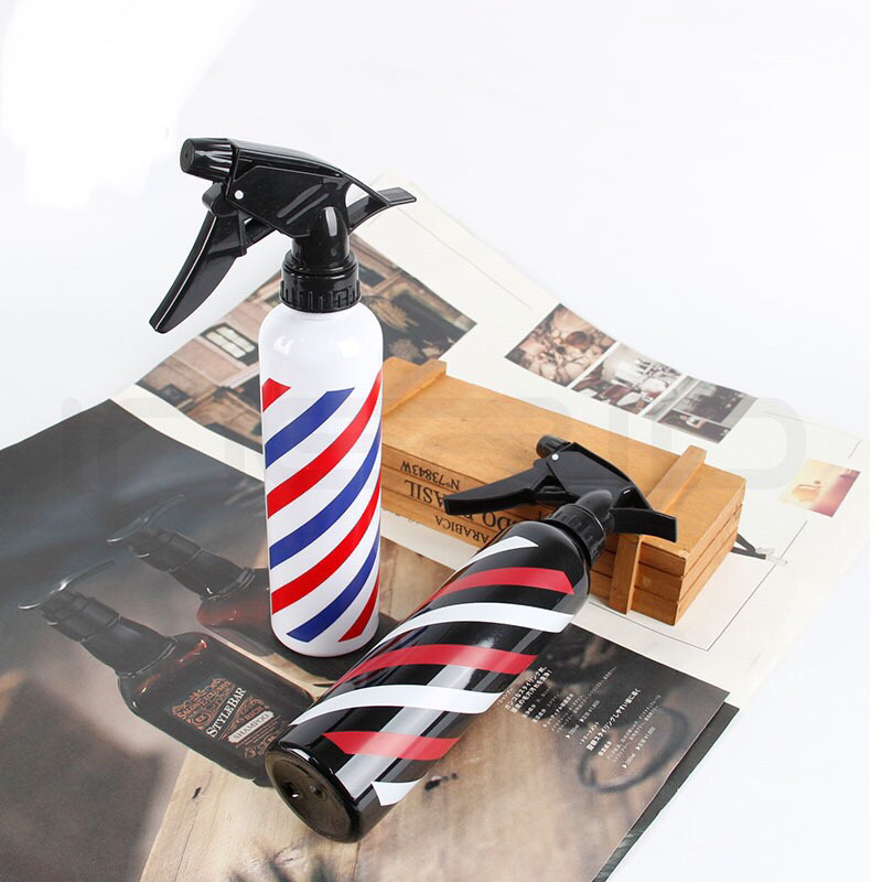 Bình Xịt Nươc Cắt Tóc Nam Barber Sọc Xanh Đỏ Hairdressing Watering Spray Bottle