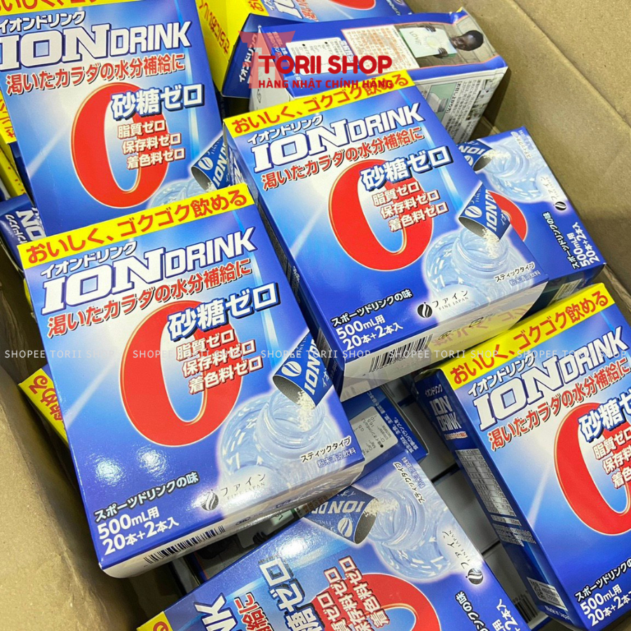 Bột pha bù nước bù điện giải ION DRINK Fine Japan bù khoáng 22 gói hàng Nhật nội địa - torii
