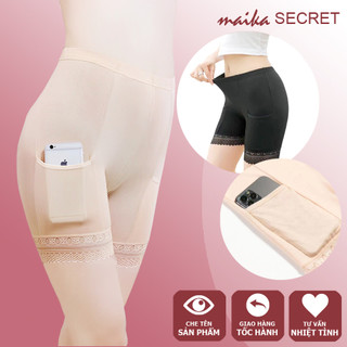 Quần mặc váy có túi chất cotton siêu mát - Quần mặc váy cao cấp mềm