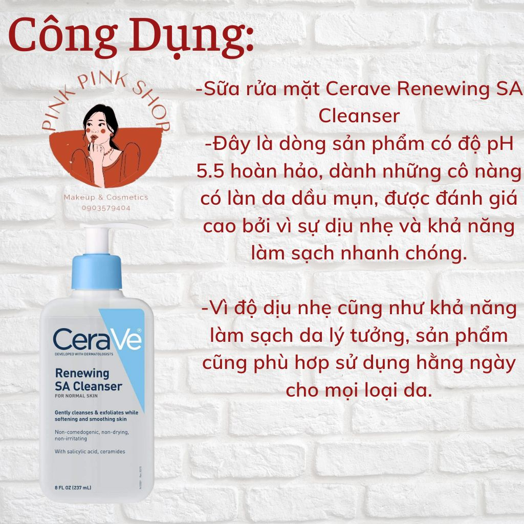 Sửa Rửa mặt CERAVE Cleanser Cho Da Dầu Mụn - Khô (236ml/473ml)