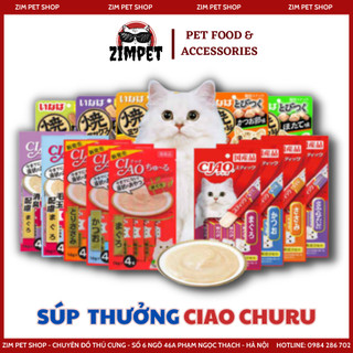 Súp thưởng cho mèo Ciao Churu - gói 4 thanh