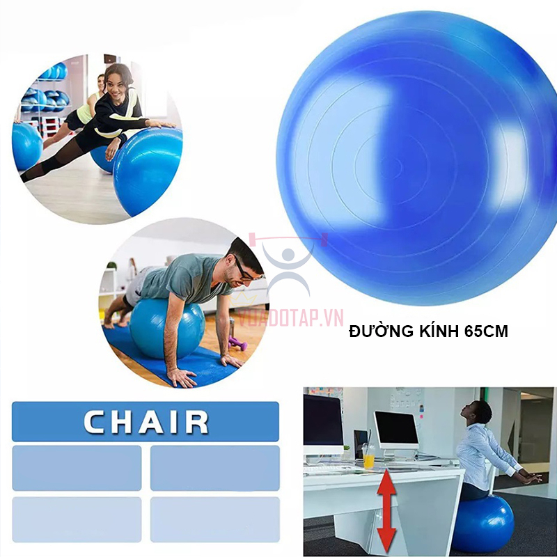 Bóng Yoga 65cm Chống Nổ Cao Cấp