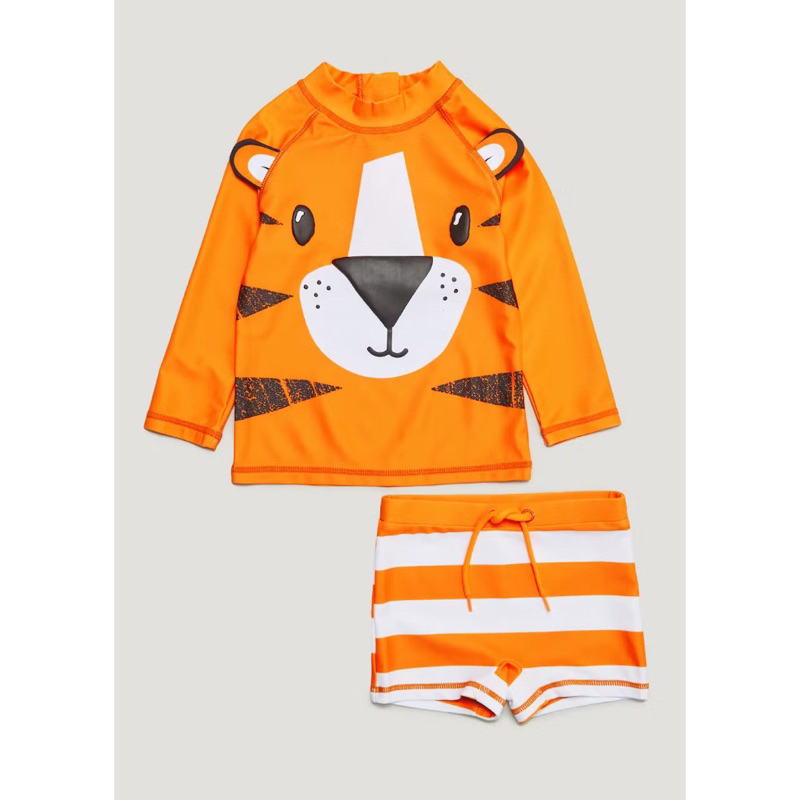 Set quần áo bơi cam hổ Matalan_authenitc UK